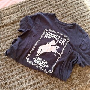 Wrangler Dark Blue Cowboy Graphic Tee